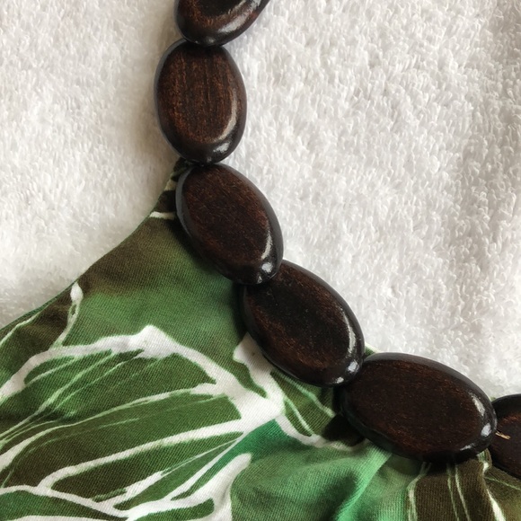 NWT Jones New York Palm Print Halter Top - Picture 3 of 10